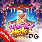 Lucky Neko slot tile on d9d9 game